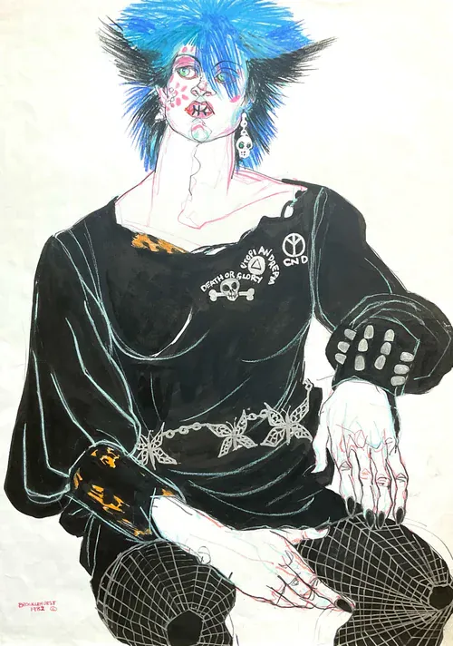 Jo Brocklehurst Punk Fashion Illustration