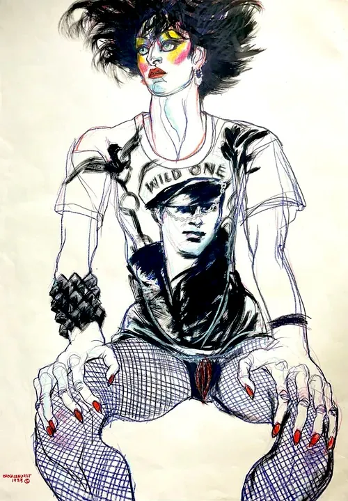 Jo Brocklehurst Punk Fashion Illustration