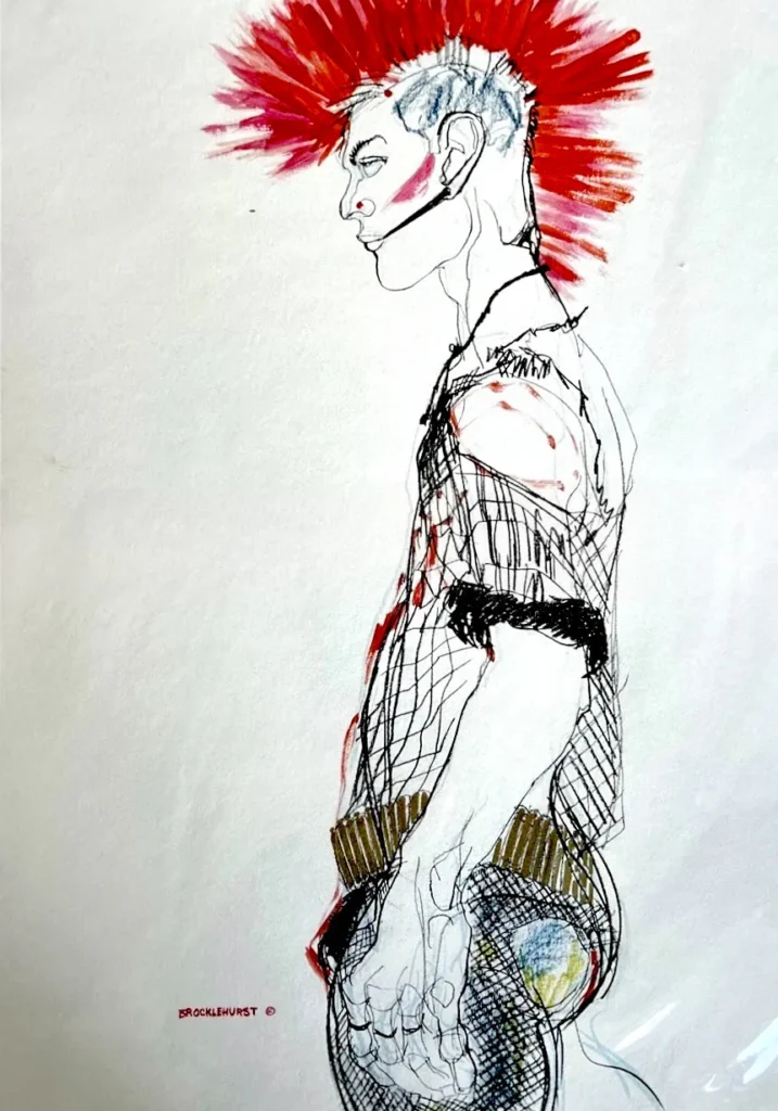 Jo Brocklehurst Punk Fashion Illustration