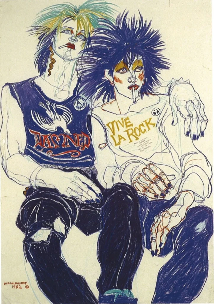 Jo Brocklehurst Punk Fashion Illustration