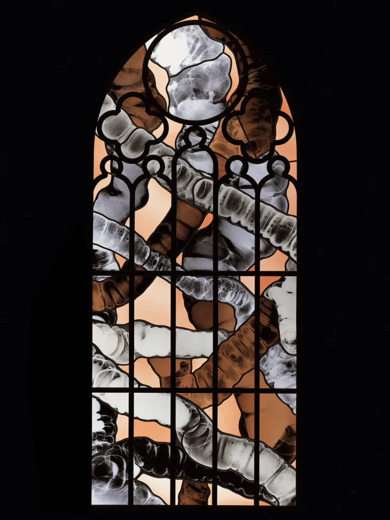 Wim Delvoye's X-Ray Gothic Stained Glass Art
