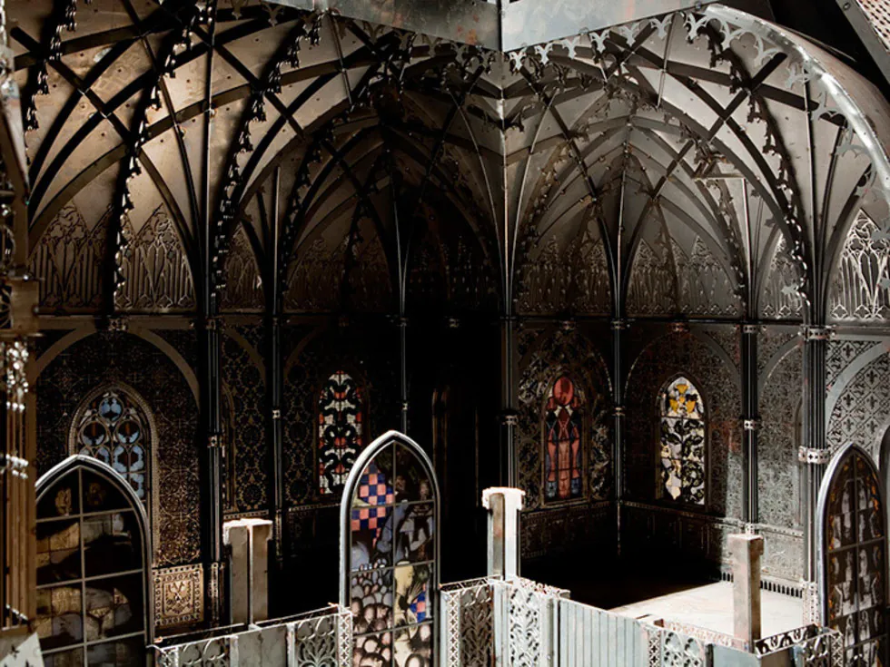 Wim Delvoye's X-Ray Gothic Stained Glass Art