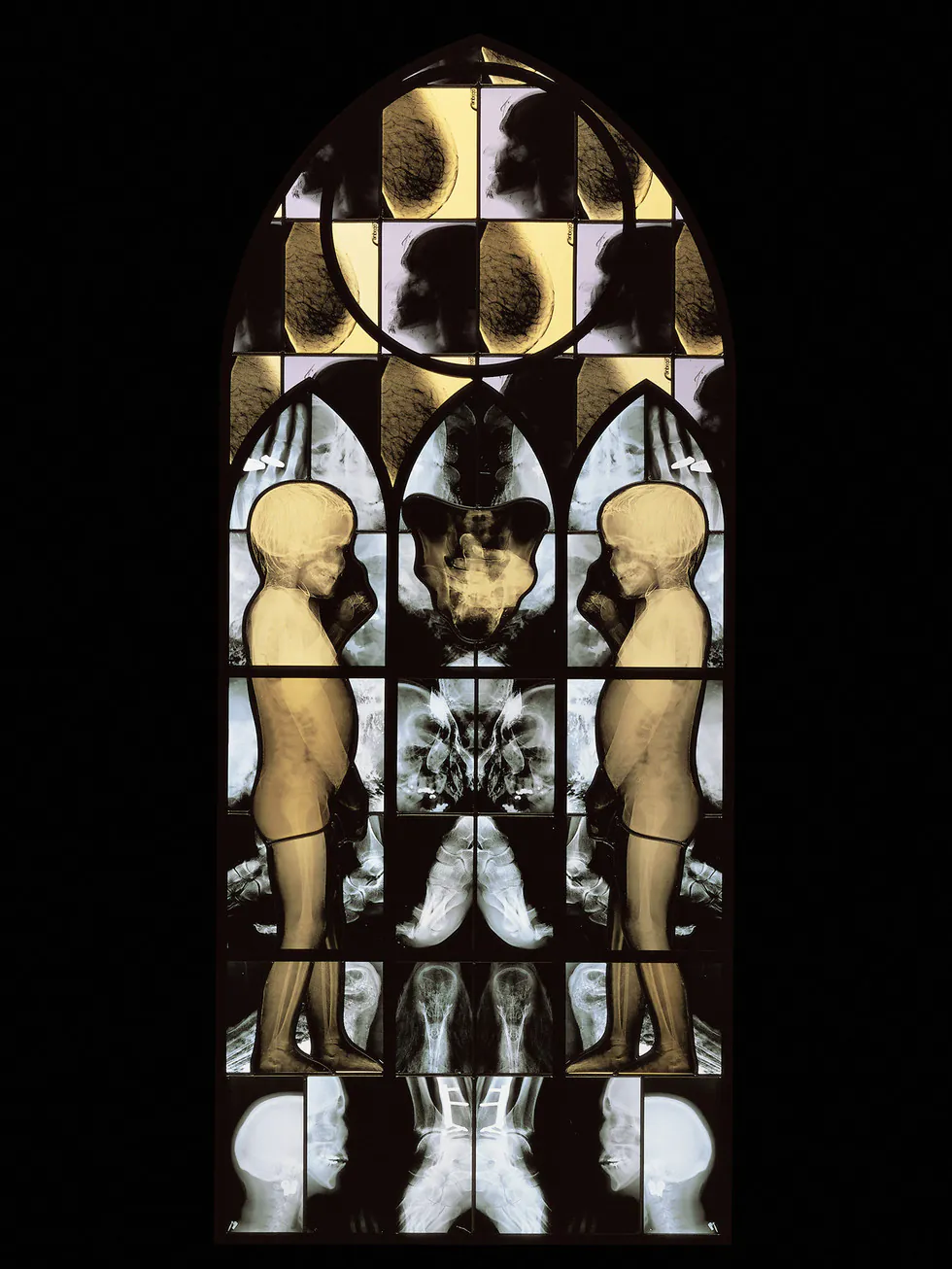 Wim Delvoye's X-Ray Gothic Stained Glass Art