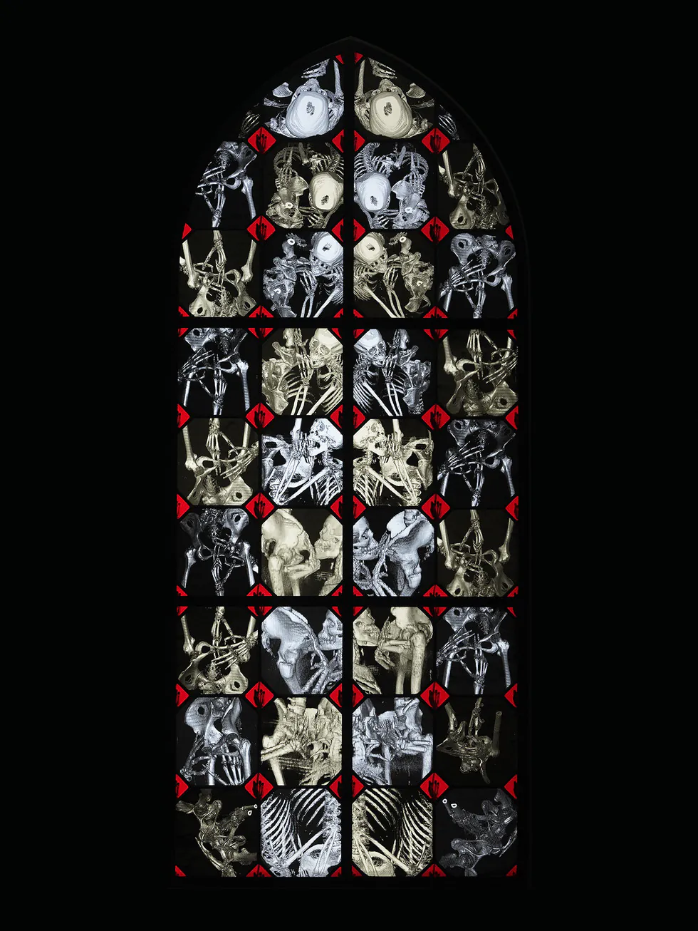 Wim Delvoye's X-Ray Gothic Stained Glass Art