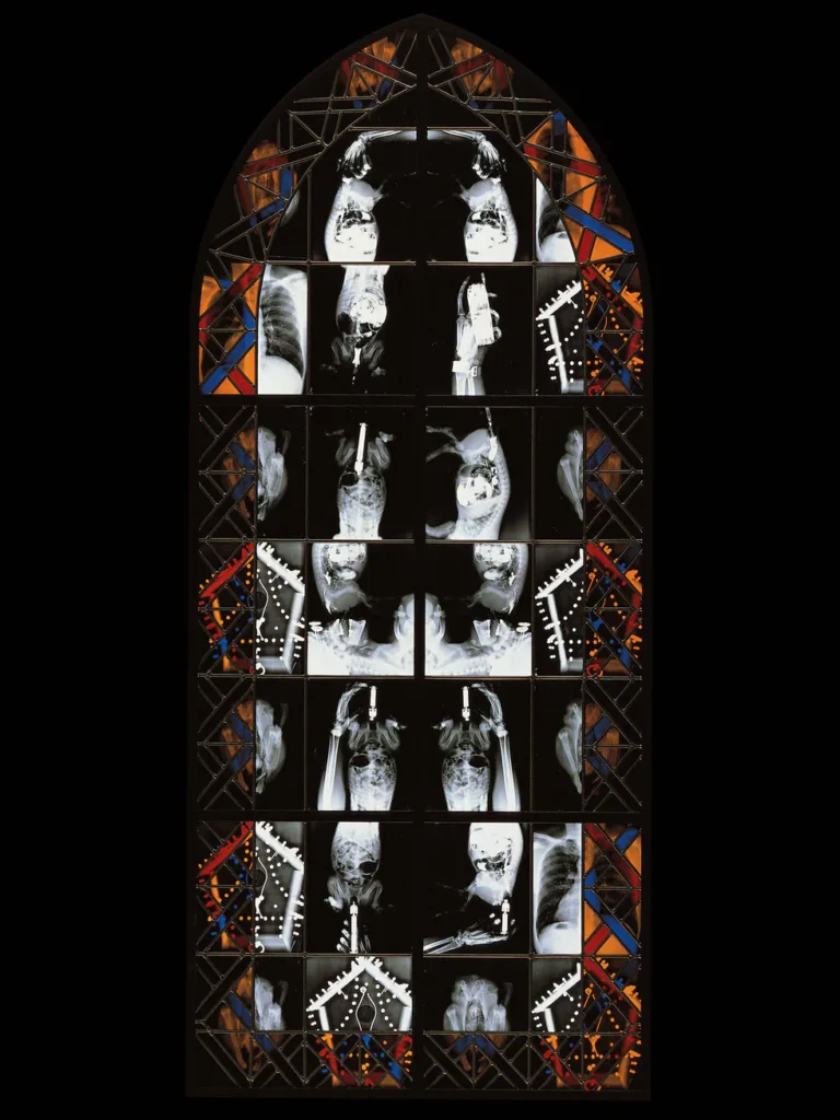 Wim Delvoye's X-Ray Gothic Stained Glass Art