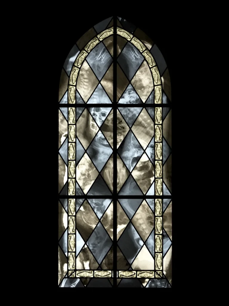 Wim Delvoye's X-Ray Gothic Stained Glass Art