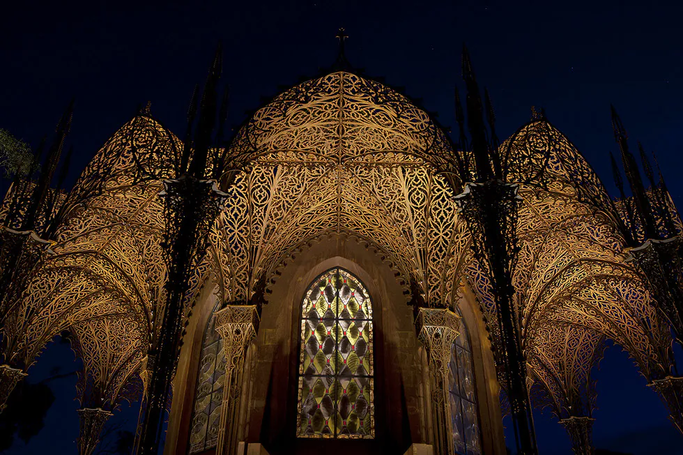 Wim Delvoye's X-Ray Gothic Stained Glass Art