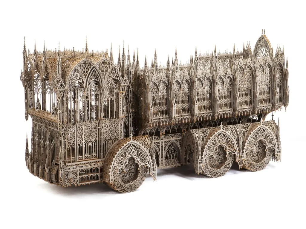 Wim Delvoye's X-Ray Gothic Stained Glass Art