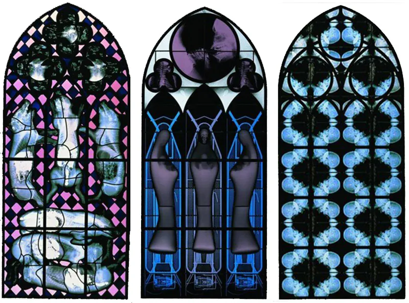 Wim Delvoye's X-Ray Gothic Stained Glass Art