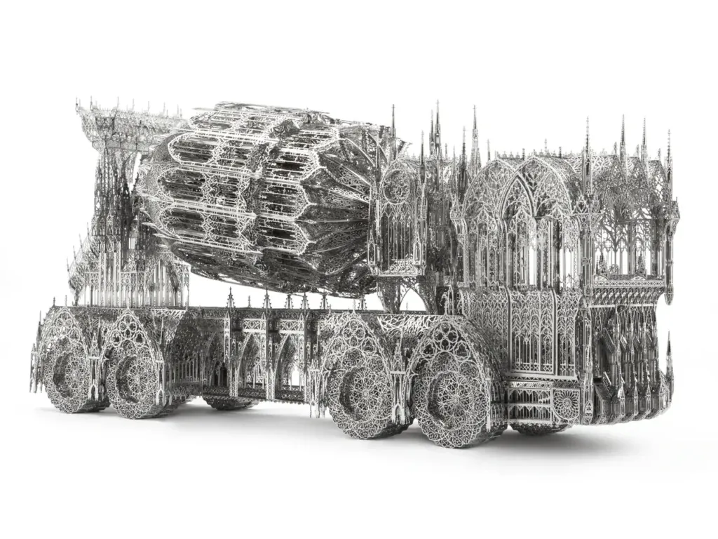 Wim Delvoye's X-Ray Gothic Stained Glass Art