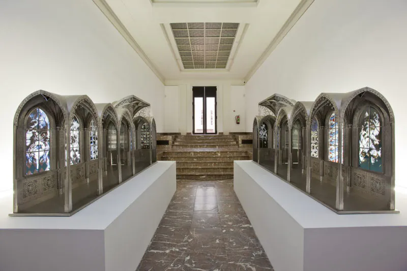 Wim Delvoye's X-Ray Gothic Stained Glass Art