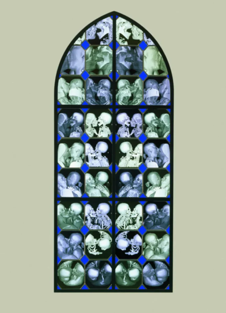 Wim Delvoye's X-Ray Gothic Stained Glass Art
