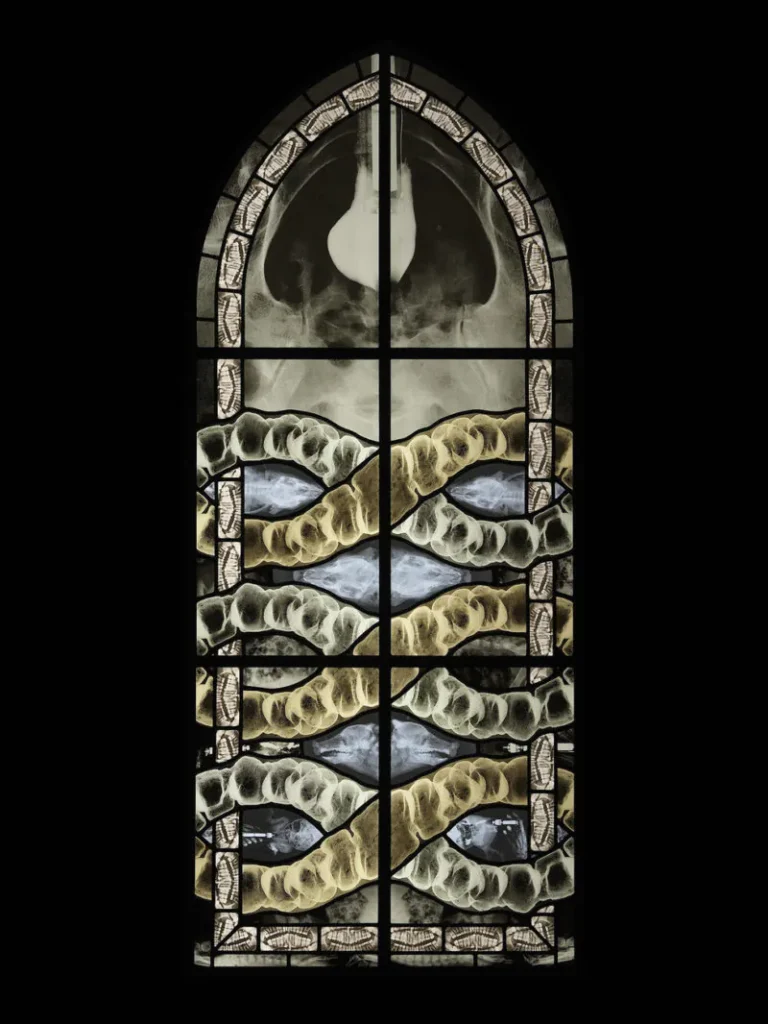 Wim Delvoye's X-Ray Gothic Stained Glass Art