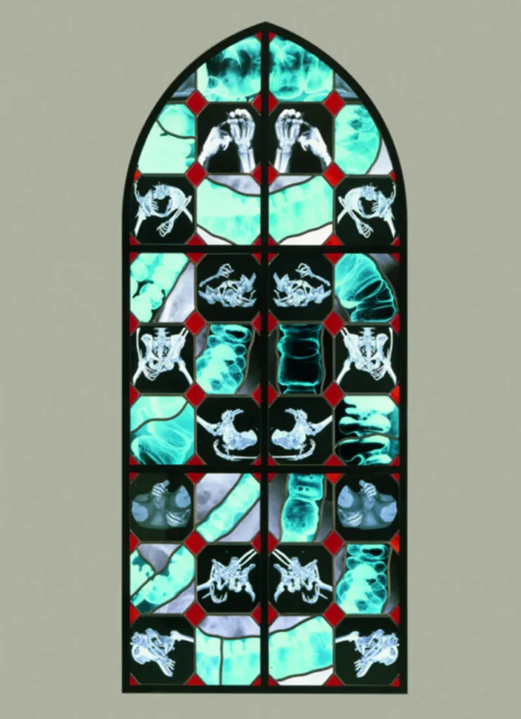 Wim Delvoye's X-Ray Gothic Stained Glass Art