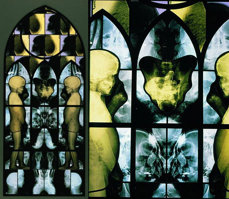 Wim Delvoye's X-Ray Gothic Stained Glass Art